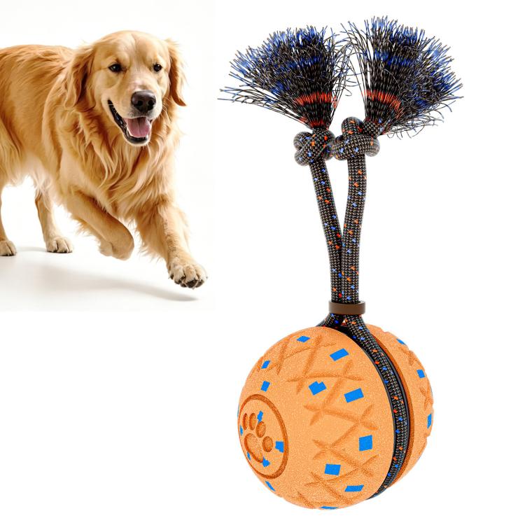 O28 Palla giocattolo intelligente automatica per addestramento cani con suono e corda, O28