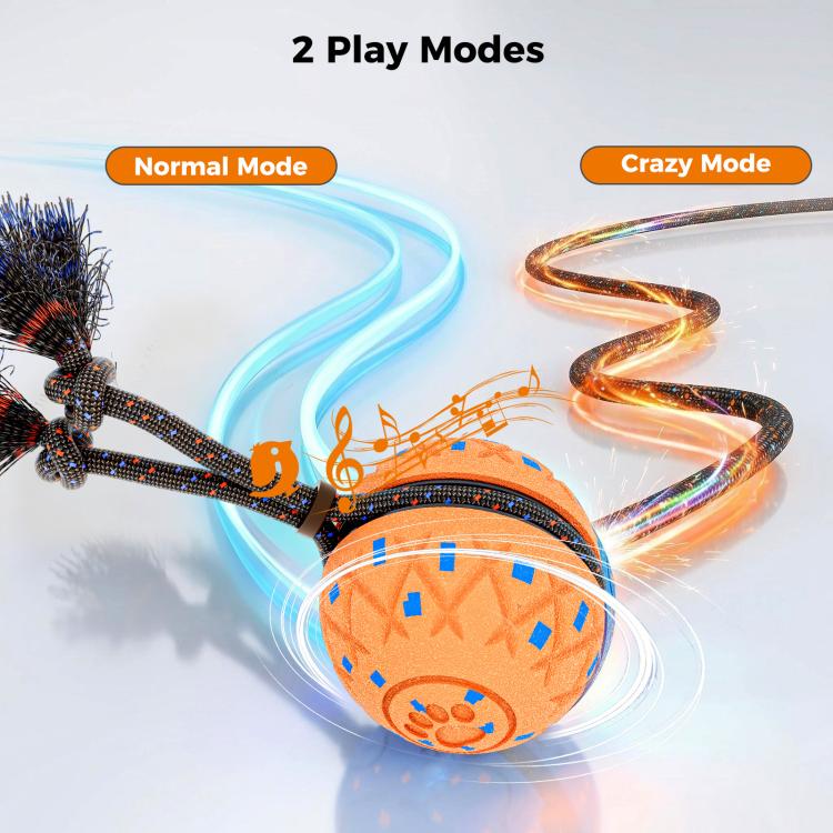 O28 Palla giocattolo intelligente automatica per addestramento cani con suono e corda, O28