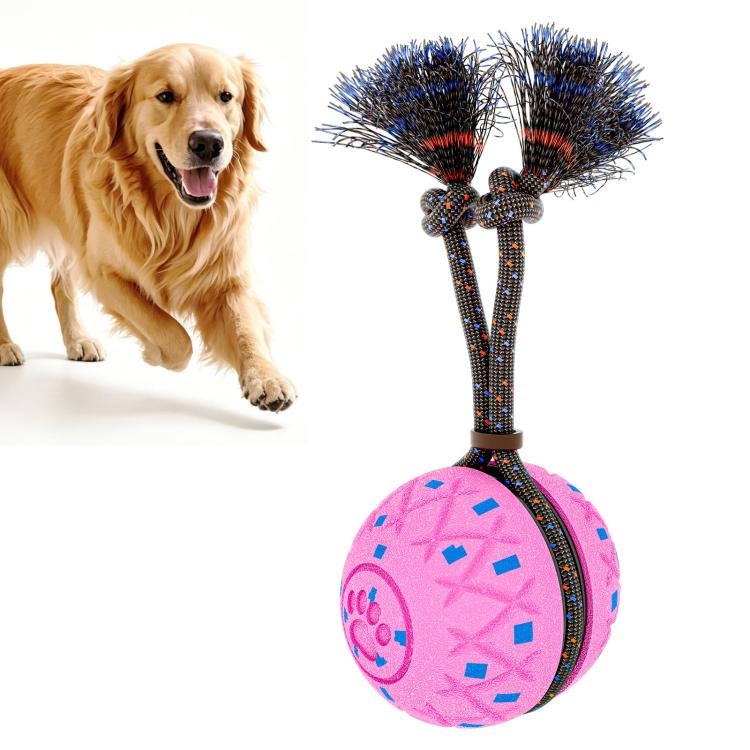 O28 Palla giocattolo intelligente automatica per addestramento cani con suono e corda, O28