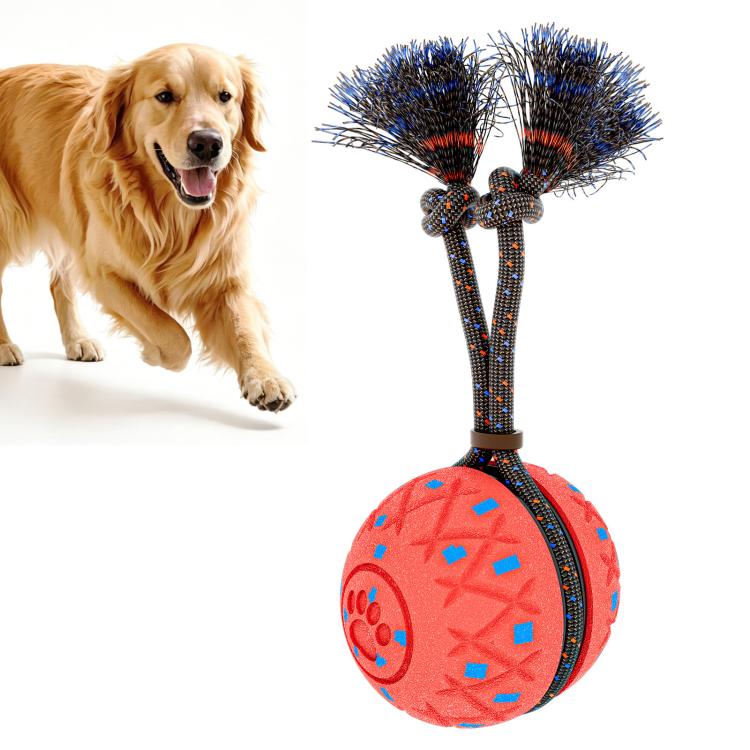 O28 Palla giocattolo intelligente automatica per addestramento cani con suono e corda, O28