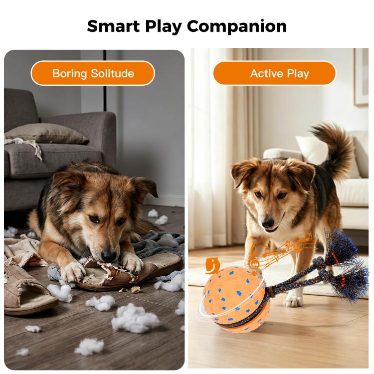 O29 Palla giocattolo intelligente automatica per addestramento cani con suono e corda, O29