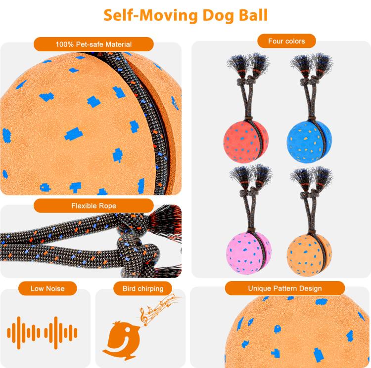 O29 Palla giocattolo intelligente automatica per addestramento cani con suono e corda, O29