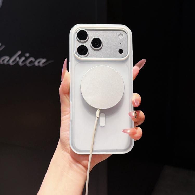 Custodia magnetica per telefono Cloud Edge, semitrasparente opaca e fluttuante, For iPhone 17 Pro Max, For iPhone 17 Pro