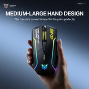 Mouse da gioco ONIKUMA DM06 RGB a tre modalità