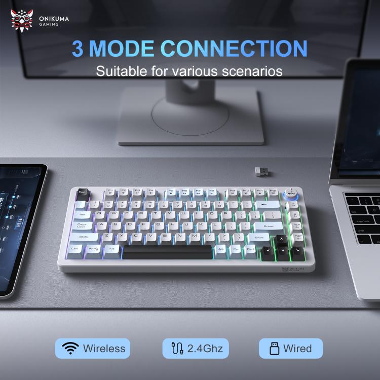 Tastiera meccanica silenziosa ONIKUMA MT501 75% RGB