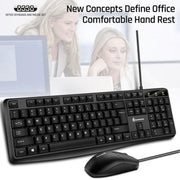 SHIPADOO D330 Wired Keyboard Mouse Set