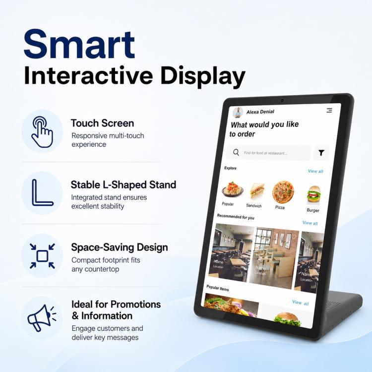 Display digitale interattivo 10,95" con sistema Android 14