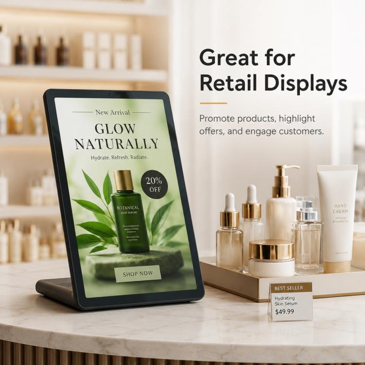 Display digitale interattivo 10,95" con sistema Android 14