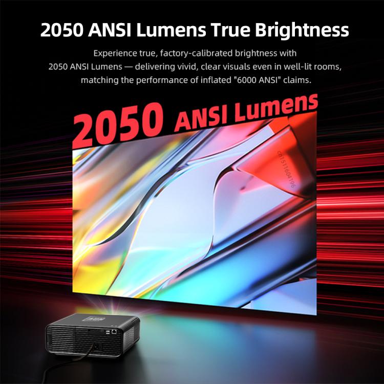 AUN U001 Pro 1080P 2050ANSI per Google TV con sistema operativo Android 14 Smart Projector, EU Plug, US Plug, UK Plug, AU Plug