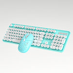 SHIPADOO EF128 2.4G 4800 DPI Wireless Keyboard Mouse Set, Solid Color Series