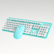 SHIPADOO EF128 2.4G 4800 DPI Wireless Keyboard Mouse Set, Solid Color Series