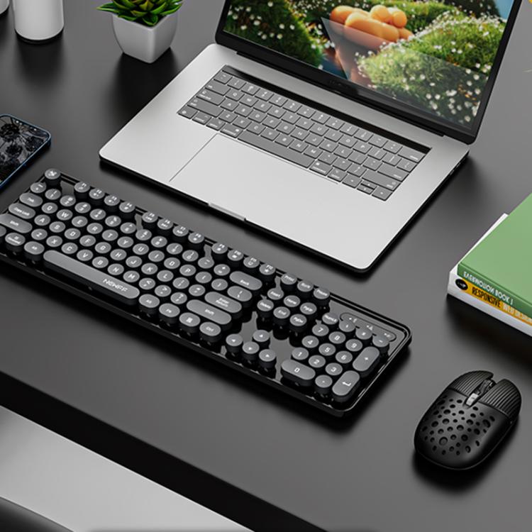 SHIPADOO EF128 2.4G 4800 DPI Wireless Keyboard Mouse Set, Solid Color Series