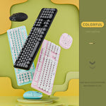SHIPADOO EF128 2.4G 4800 DPI Wireless Keyboard Mouse Set, Solid Color Series