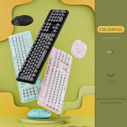 SHIPADOO EF128 2.4G 4800 DPI Wireless Keyboard Mouse Set, Solid Color Series