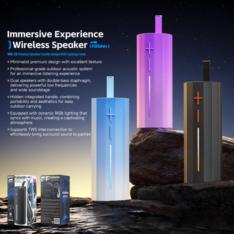 Altoparlante Bluetooth wireless portatile WK WD-12 Starry Sky