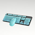 SHIPADOO EF128 2.4G 4800 DPI Wireless Keyboard Mouse Set, Color Mixing Series