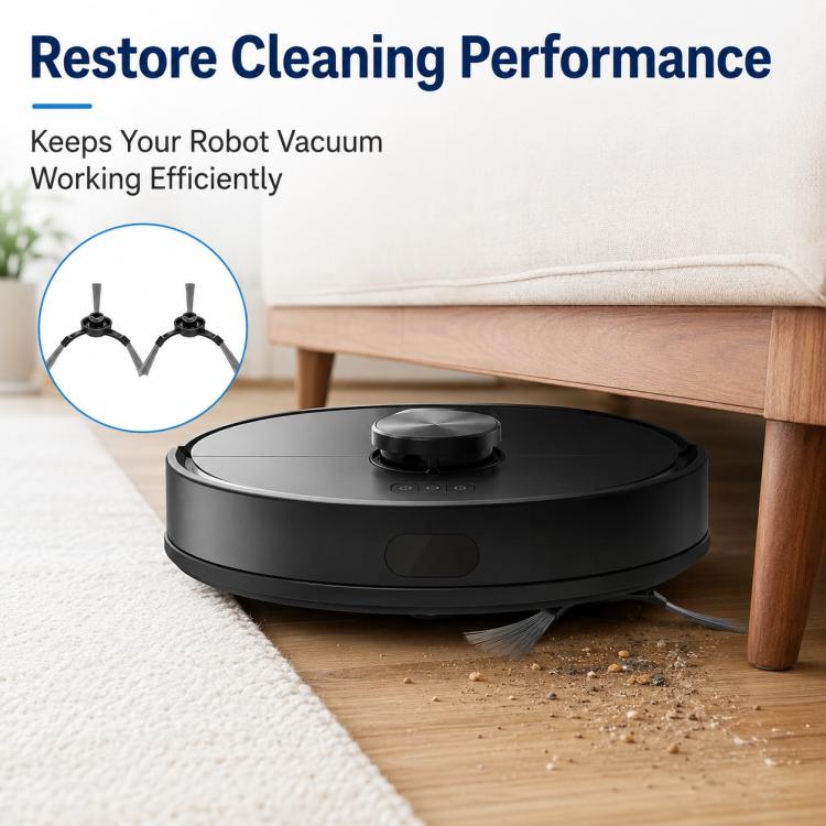 Accessori di ricambio per robot aspirapolvere Xiaomi Mijia STYTJ02YM / 3C, Dual Black Triangle Side Brush, Dust Box, Main Brush, White Main Brush Cover, Black Main Brush Cover, Dual White Triangle Side Brush, Wet Dry Separation Mop Pad, Disposable Mop ...