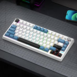 SHIPADOO JK750 Blue Switch RGB 79 Keys Three Modes Mechanical Keyboard