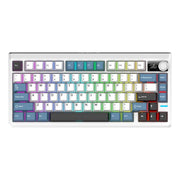 SHIPADOO JK750 Blue Switch RGB 79 Keys Three Modes Mechanical Keyboard