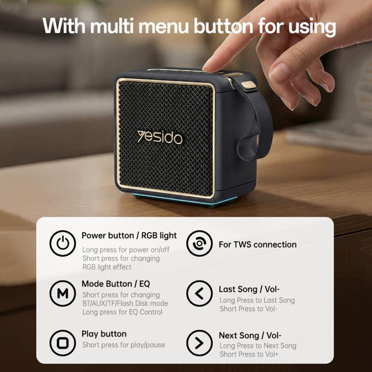 Altoparlante Bluetooth portatile ad alta potenza Yesido YSW47 da 30 W, YSW47
