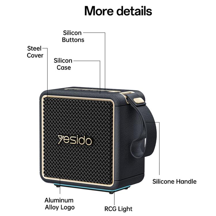 Altoparlante Bluetooth portatile ad alta potenza Yesido YSW47 da 30 W, YSW47