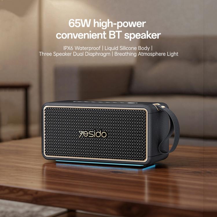 Altoparlante Bluetooth portatile ad alta potenza Yesido YSW48 da 65 W, YSW48