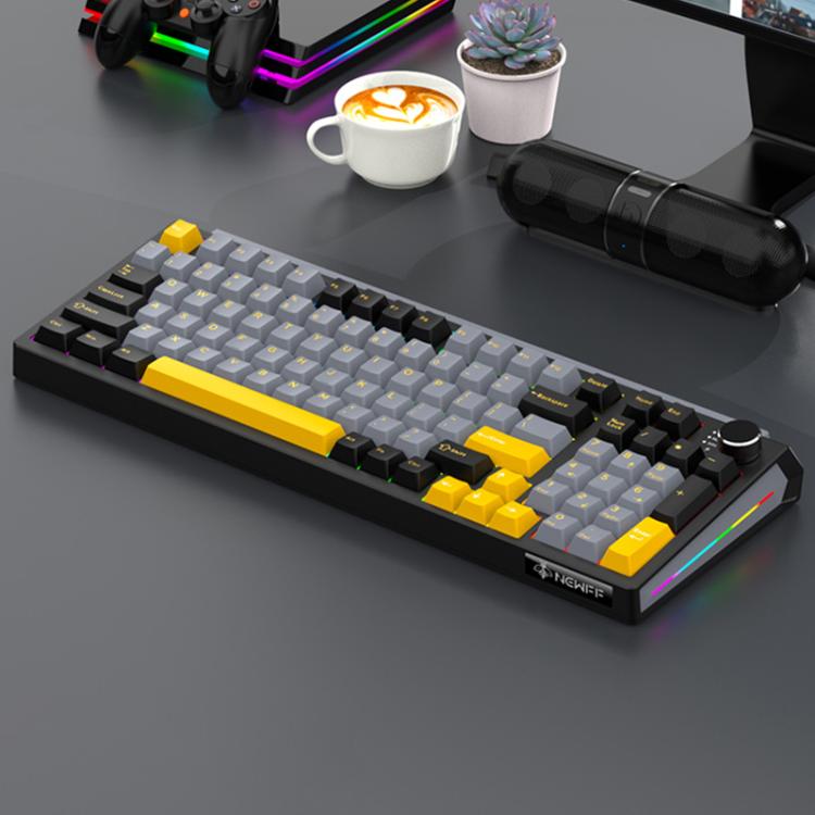 Tastiera meccanica SHIPADOO JK980 con switch blu RGB
