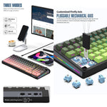Tastiera meccanica SHIPADOO JK980 con switch blu RGB