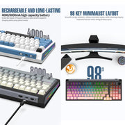 Tastiera meccanica SHIPADOO JK980 con switch blu RGB
