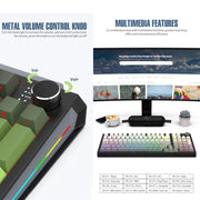 Tastiera meccanica SHIPADOO JK980 con switch blu RGB