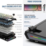 Tastiera meccanica SHIPADOO JK980 con switch blu RGB