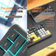 SHIPADOO K700 Wired Knob Switch 98-Key Gaming RGB Keyboard