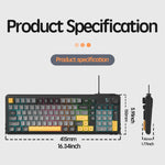 SHIPADOO K700 Wired Knob Switch 98-Key Gaming RGB Keyboard