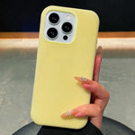 Custodia per telefono in silicone liquido effetto pelle di gelato, For iPhone 16 Pro, For iPhone 16