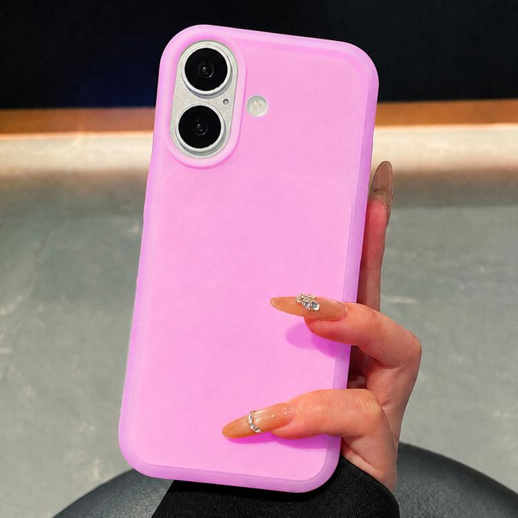 Custodia per telefono in silicone liquido effetto pelle di gelato, For iPhone 16 Pro, For iPhone 16