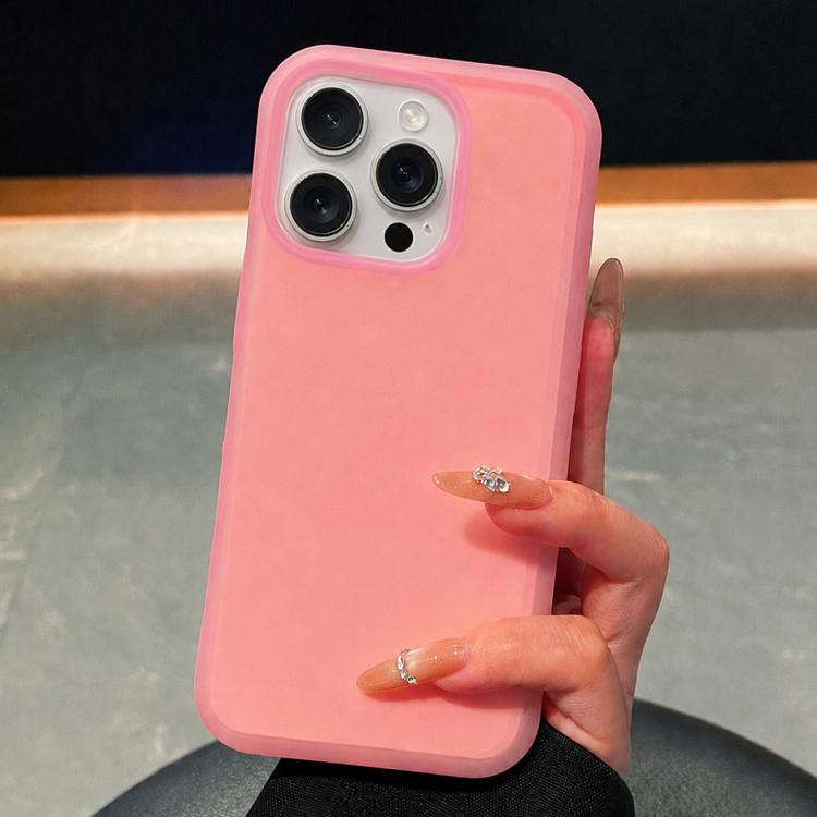 Custodia per telefono in silicone liquido effetto pelle di gelato, For iPhone 15 Pro Max, For iPhone 15 Pro