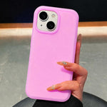 Custodia per telefono in silicone liquido effetto pelle di gelato, For iPhone 15, For iPhone 14