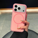 Custodia per telefono magnetica in silicone liquido con effetto pelle di gelato, con cerchi sottili., For iPhone 17 Pro Max, For iPhone 17 Pro