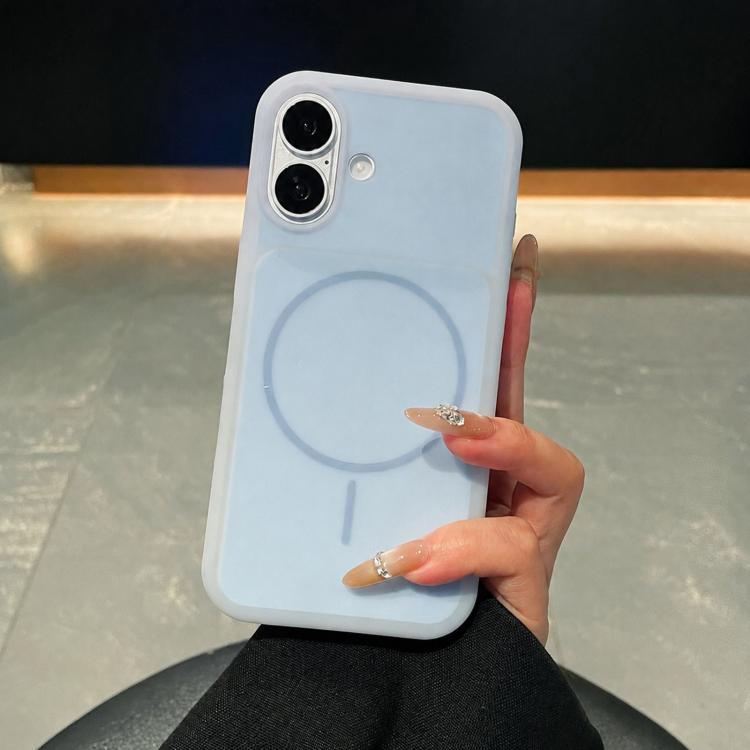 Custodia per telefono magnetica in silicone liquido con effetto pelle di gelato, con cerchi sottili., For iPhone 17, For iPhone 16 Pro Max