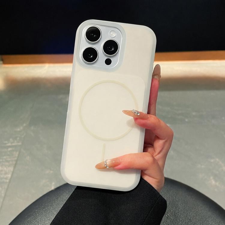 Custodia per telefono magnetica in silicone liquido con effetto pelle di gelato, con cerchi sottili., For iPhone 15 Pro Max, For iPhone 15 Pro