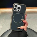 Custodia per telefono magnetica in silicone liquido con effetto pelle di gelato, con cerchi sottili., For iPhone 13 Pro Max, For iPhone 13