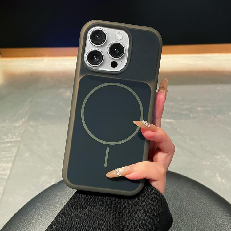 Custodia per telefono magnetica in silicone liquido con effetto pelle di gelato, con cerchi sottili., For iPhone 13 Pro Max, For iPhone 13