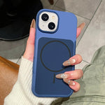 Custodia per telefono magnetica in silicone liquido con effetto pelle di gelato, con cerchi sottili., For iPhone 13 Pro Max, For iPhone 13