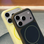 Custodia per telefono magnetica in silicone liquido con effetto pelle di gelato, con cerchi sottili., For iPhone 17 Pro Max, For iPhone 17 Pro