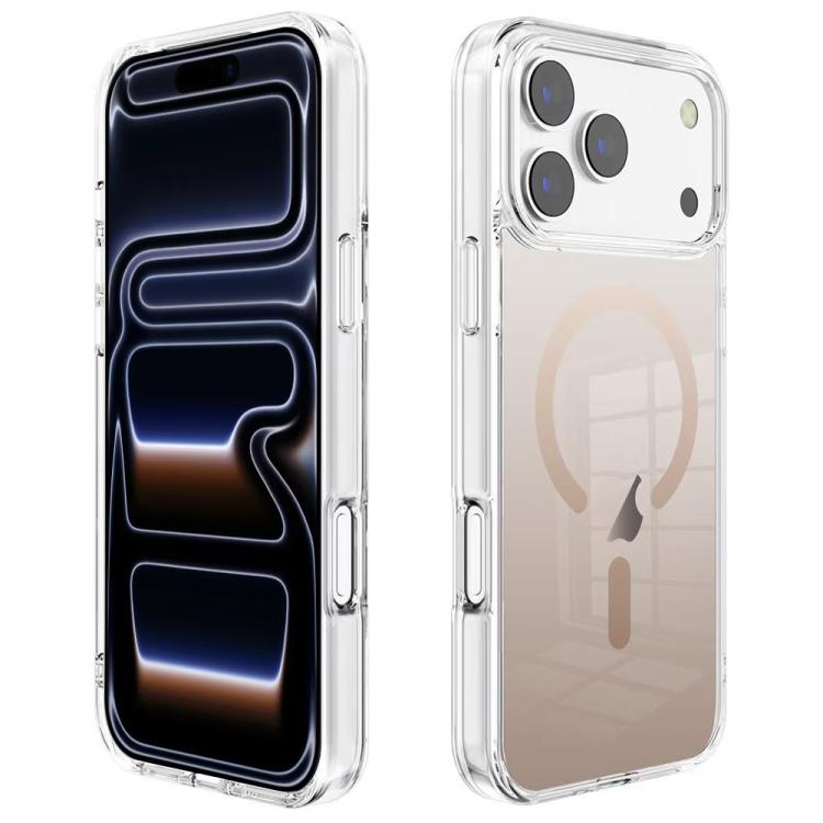 Custodia per telefono MagSafe in PC trasparente con effetto sfumato, For iPhone 17 Pro Max, For iPhone 17 Pro, For iPhone 17, For iPhone Air, For iPhone 12, For iPhone 12 Pro Max