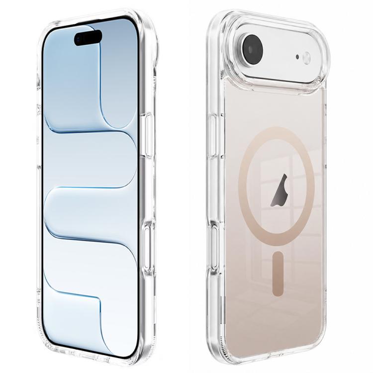 Custodia per telefono MagSafe in PC trasparente con effetto sfumato, For iPhone 17 Pro Max, For iPhone 17 Pro, For iPhone 17, For iPhone Air, For iPhone 12, For iPhone 12 Pro Max