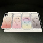 Custodia per telefono MagSafe in PC trasparente con effetto sfumato, For iPhone 17 Pro Max, For iPhone 17 Pro, For iPhone 17, For iPhone Air, For iPhone 12, For iPhone 12 Pro Max