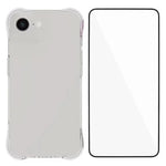 Custodia TPU trasparente antiurto con pellicola per iPhone
