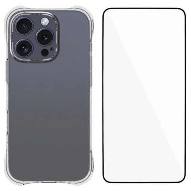 Custodia TPU trasparente antiurto con pellicola per iPhone