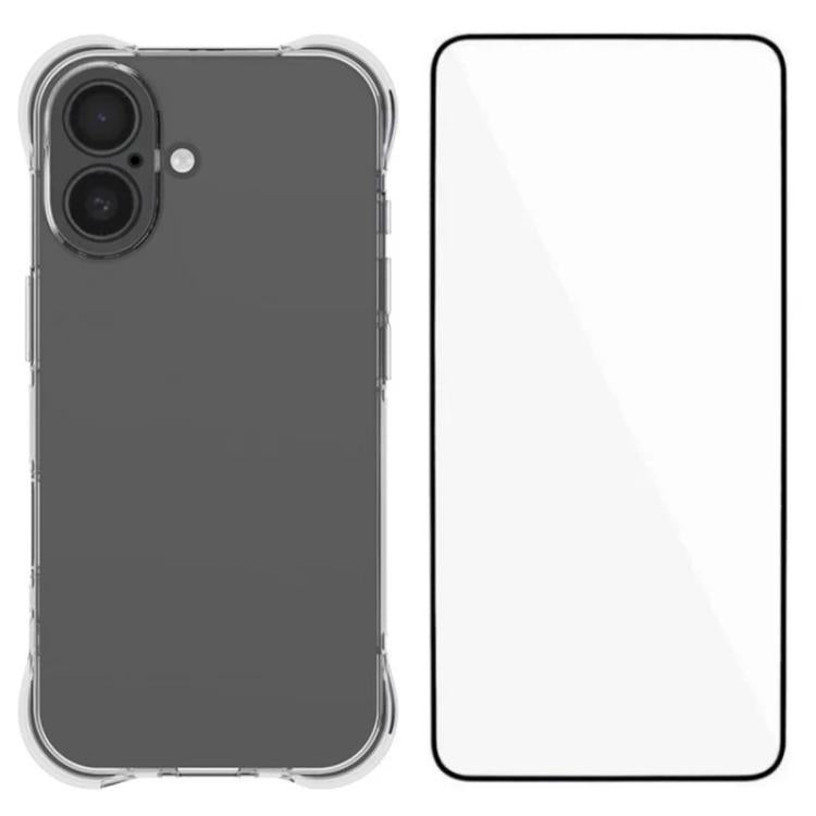 Custodia TPU trasparente antiurto con pellicola per iPhone